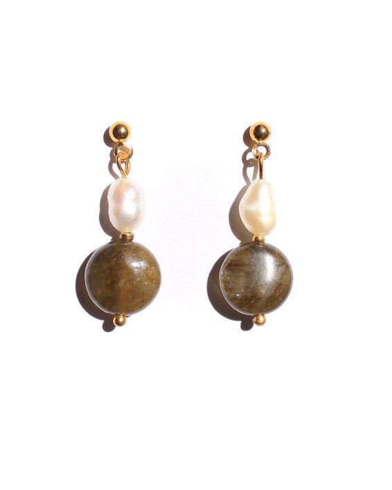 Boucles d'Oreilles en Jaspe – Bijoux Artisanaux Inspirés de la Nature