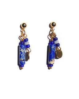 Mini boucles d'oreilles en Lapis Lazuli - Cirque de Jari