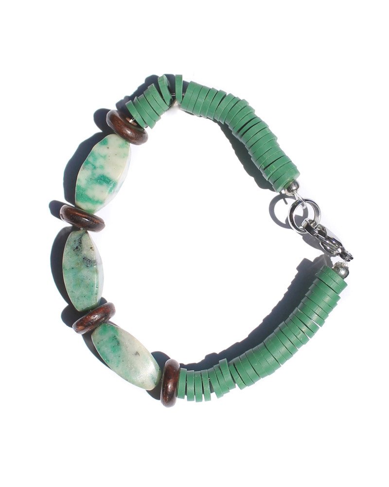 Bracelet en pierre d'amazonite - Cirque de Jari