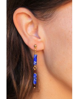 Boucles d'oreilles Doble Lapis Lazuli