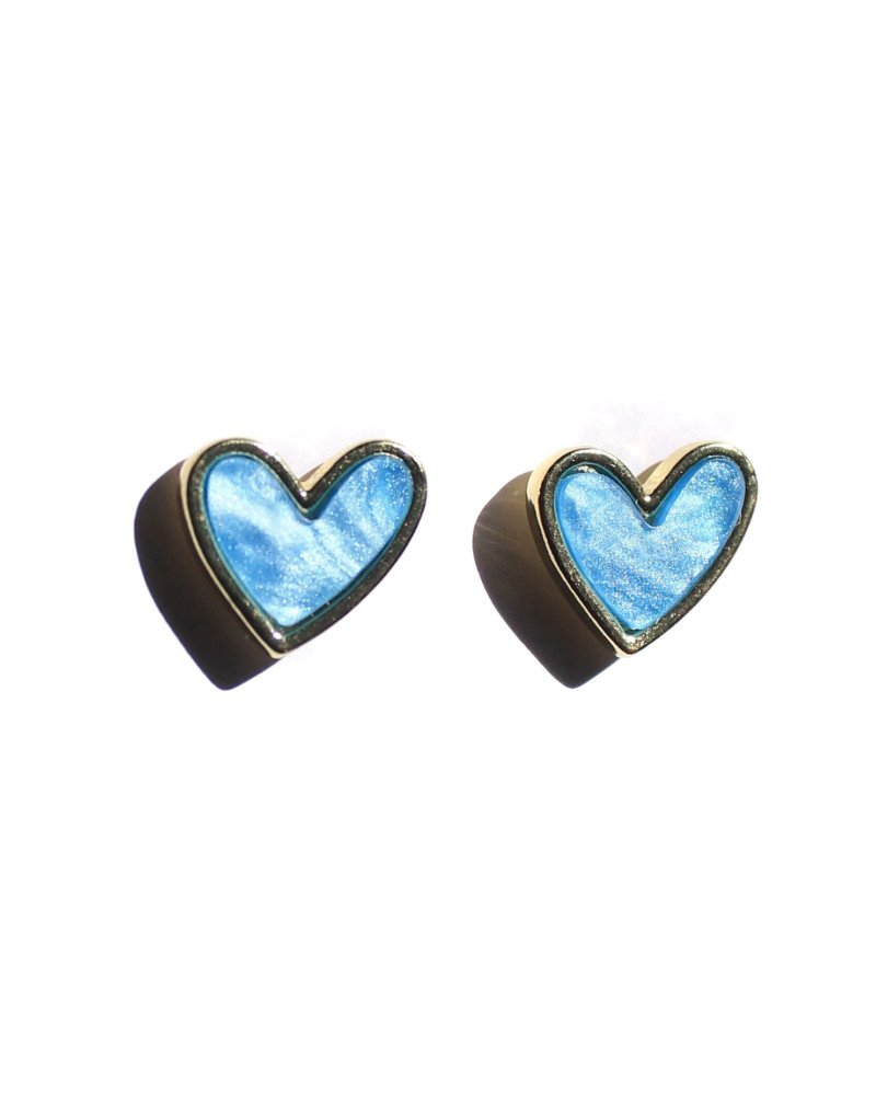 Blue Heart Earrings - Cirque de Jari