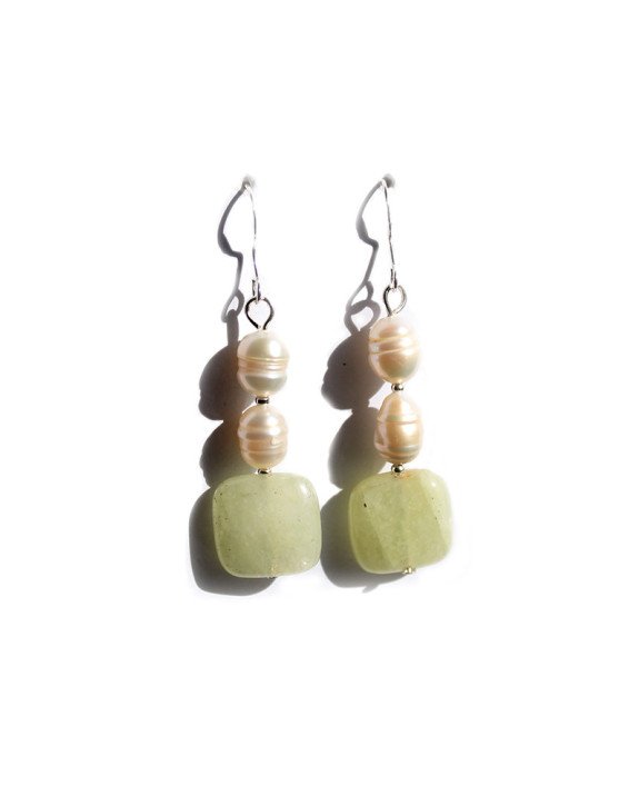 Pendientes Perla Verdes
