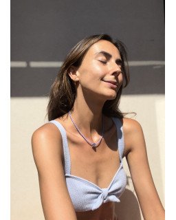 Collier Ciel Bleu | Bijoux Célestes Fait Main | Cirque de Jari