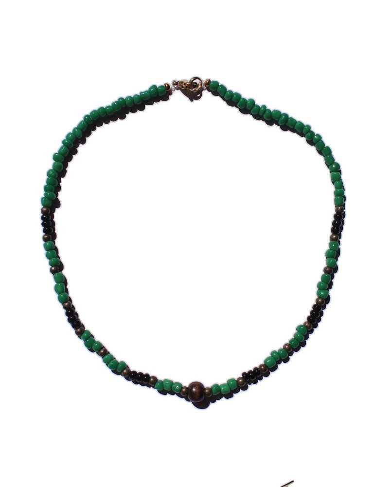 Collier Forêt | Bijoux en Verre Vert Fait Main | Cirque de Jari